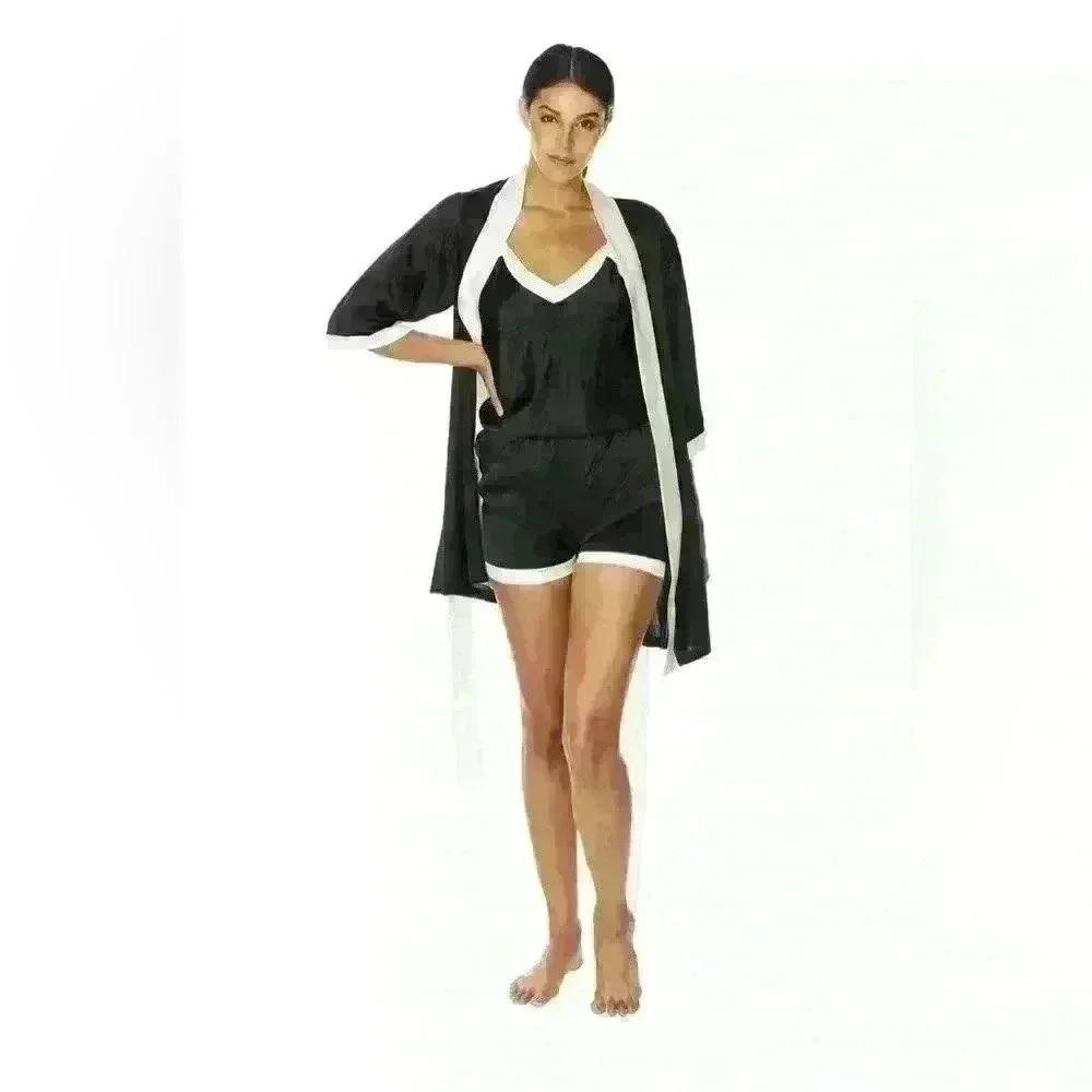 Natural Silk Robe by Less Is Amor - Picture 1 of 2